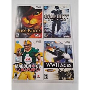 Lot Of 4 Wii Nintendo Games-Free Shipping